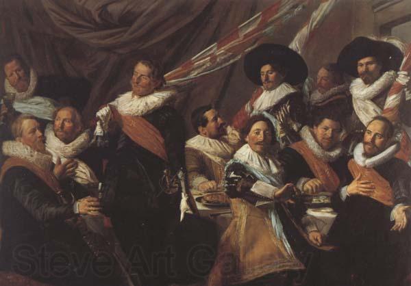 Frans Hals The Banquet of the St.George Militia Company of Haarlem  (mk45) France oil painting art